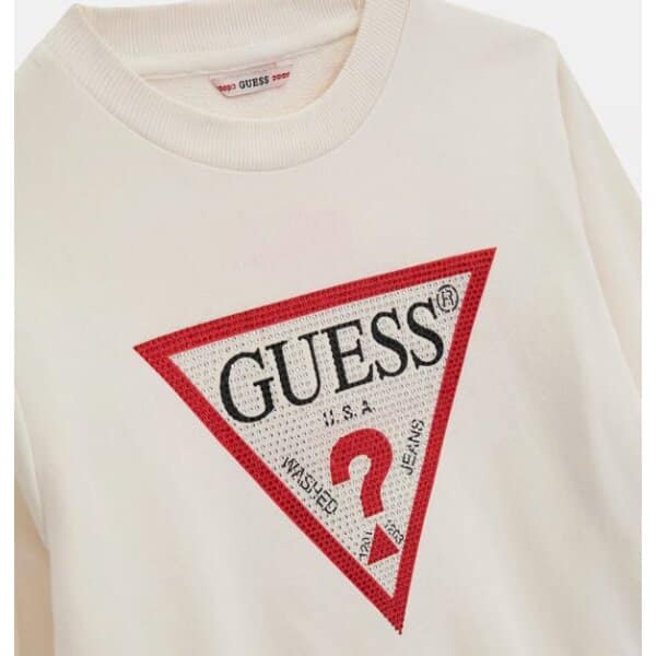 Παιδική Μπλούζα με strass Guess φούτερ J4YQ22KA6R3 off white - Image 2