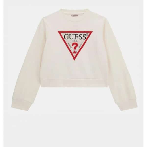 Παιδική Μπλούζα με strass Guess φούτερ J4YQ22KA6R3 off white - Image 4