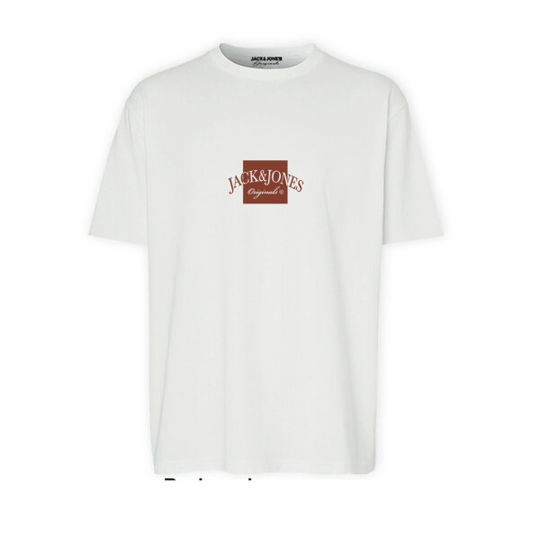 JACK&JONES_Springsummer_4764815_12277888 Ανδρική μπλούζα κοντό μανίκι JACK&JONES 1277888 λευκό - Image 1