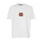 Ανδρική μπλούζα κοντό μανίκι plus size JACK&JONE 12278722 λευκό