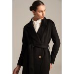 Γυναικείο Παλτό σταυρωτό με ζώνη VARSITY Mind Matter MML24-02-06-017 BLACK - Image 4