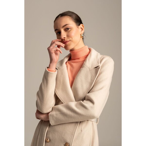 Γυναικείο Παλτό σταυρωτό με ζώνη VARSITY Mind Matter MML24-02-06-017 - Image 6