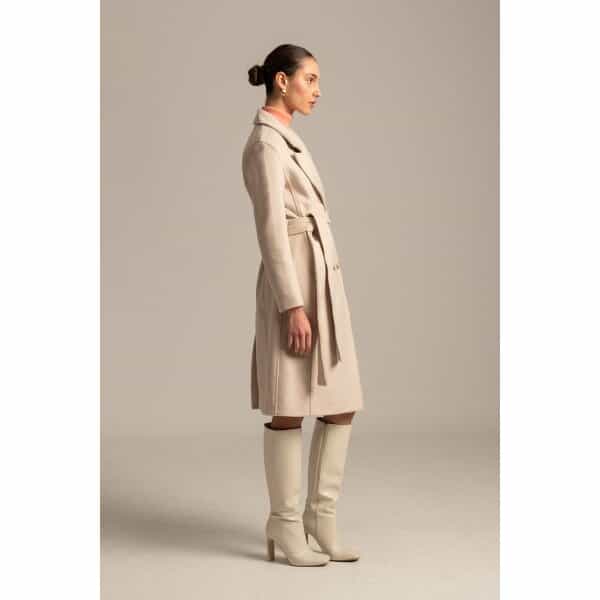 Γυναικείο Παλτό σταυρωτό με ζώνη VARSITY Mind Matter MML24-02-06-017 - Image 5