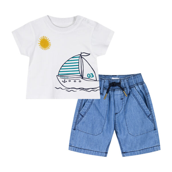 ΒΡΕΦΙΚΟ ΣΕΤ ΒΕΡΜΟΥΔΑ ΤΖΙΝ ΜΠΛΕ ΑΓΟΡΙ ΕΝΕRGIERS 11-225466-0 - Image 1