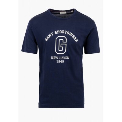 Ανδρική Μπλούζα GANT GRAPHIC SS 2003310 Μπλε