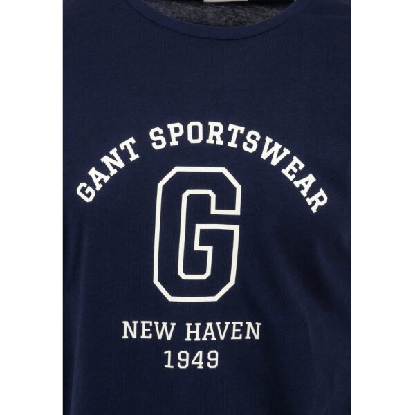 Ανδρική Μπλούζα GANT GRAPHIC SS 2003310 Μπλε - Image 2