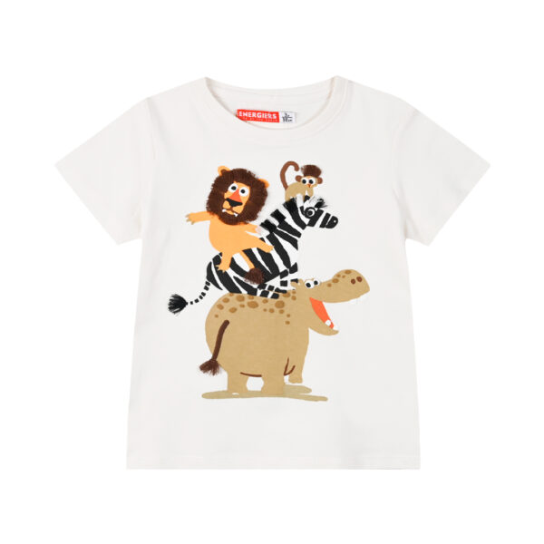ΠΑΙΔΙΚΗ ΜΠΛΟΥΖΑ  SAFARI ΛΕΥΚΟ ΑΓΟΡΙ ENERGIERS 12-225146-5 - Image 1