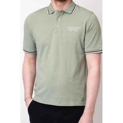 Ανδρική Μπλούζα Polo Πράσινο JACK & JONES 12228843 πράσινο
