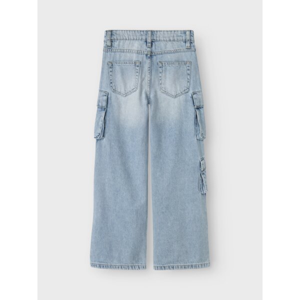 13237173_4634489_back ΠΑΙΔΙΚΟ ΤΖΙΝ ΦΑΡΔΥ ΜΕ  ΤΣΕΠΕΣ ΚΟΡΙΤΣΙ NAME IT NKFBELLA WIDE CARGO JEANS 13237173 - Image 2