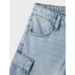 ΠΑΙΔΙΚΟ ΤΖΙΝ ΦΑΡΔΥ ΜΕ ΤΣΕΠΕΣ ΚΟΡΙΤΣΙ NAME IT NKFBELLA WIDE CARGO JEANS 13237173 - Image 3
