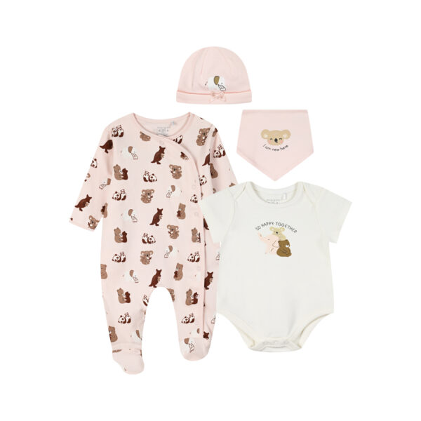 ΒΡΕΦΙΚΟ ΣΕΤ ΦΟΡΜΑΚΙ 4ΤΜΧ ΡΟΖ ΚΟΡΙΤΣΙ  ENERGIERS 14-225504-0 - Image 1