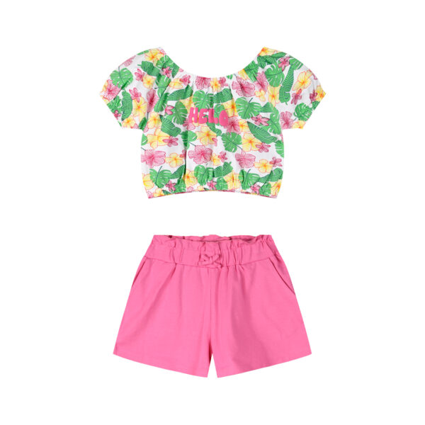 ΠΑΙΔΙΚΟ ΣΕΤ ΜΕ ΣΟΡΤΣ ΡΟΖ FLORAL ΚΟΡΙΤΣΙ  ENERGIERS 15-225387-0 - Image 1