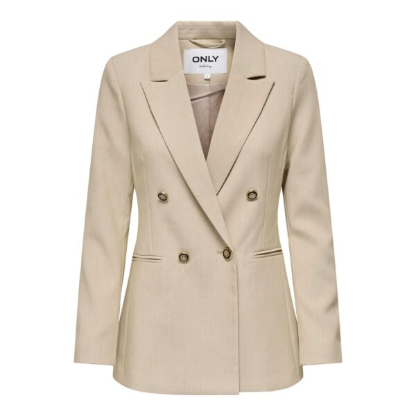 15294709_4637587_front Γυναικείο σακάκι μπεζ με χρυσά κουμπιά Only 15294709 - Image 1