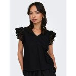 Γυναικεία μπλούζα μαύρη με V-neckline Only 15313171 - Image 4