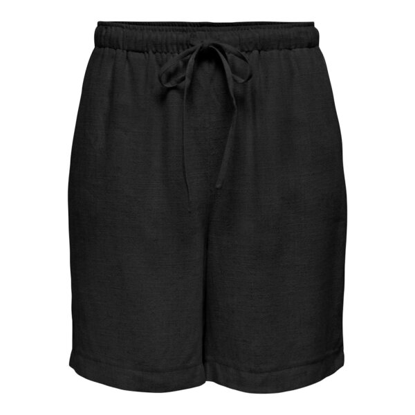 15333032_4762638_front Γυναικείο σορτσάκι λινό μαύρο Only 15333032 - Image 1