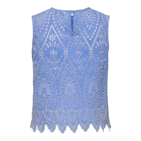 Γυναικεία μπλούζα γαλάζια αμάνικη Only 15343156 - Image 8