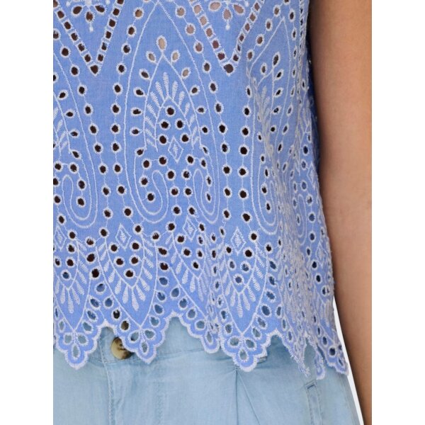 Γυναικεία μπλούζα γαλάζια αμάνικη Only 15343156 - Image 5