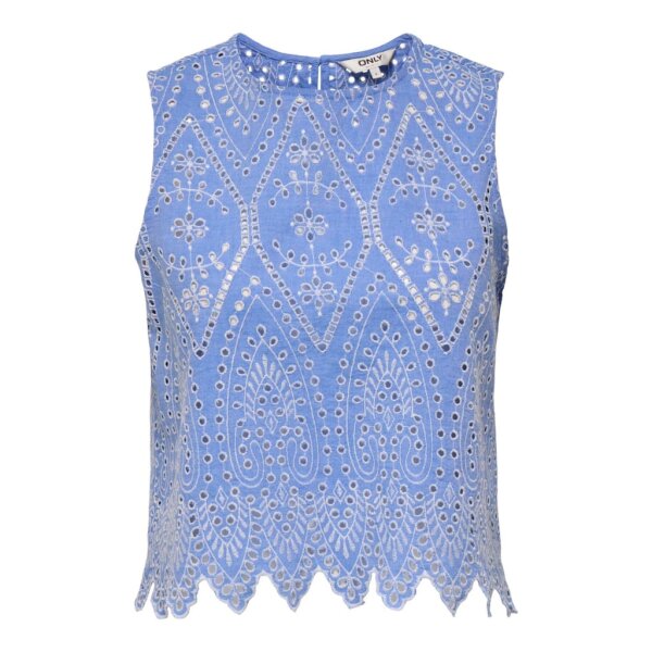 Γυναικεία μπλούζα γαλάζια αμάνικη Only 15343156 - Image 1