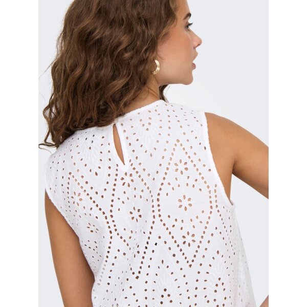 Γυναικεία μπλούζα λευκή αμάνικη Only 15343156 - Image 5