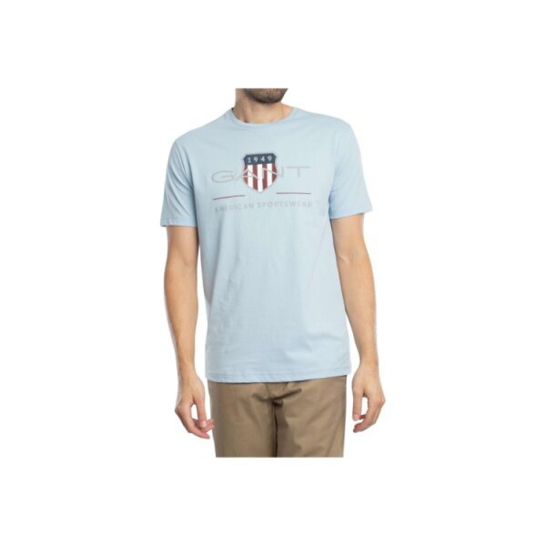 2003199-457-Fresh-Blue-2-750x750 Ανδρική Μπλούζα GANT REG ARCHIVE SHIELD 2003199 γαλάζιο - Image 1