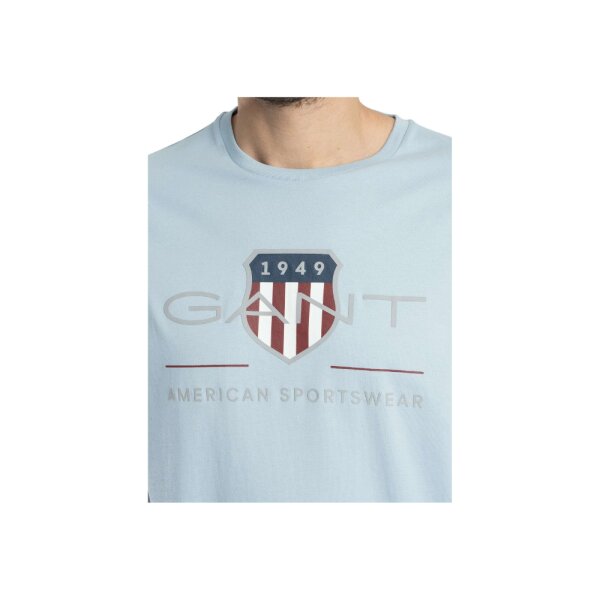 Ανδρική Μπλούζα GANT REG ARCHIVE SHIELD 2003199 γαλάζιο - Image 3