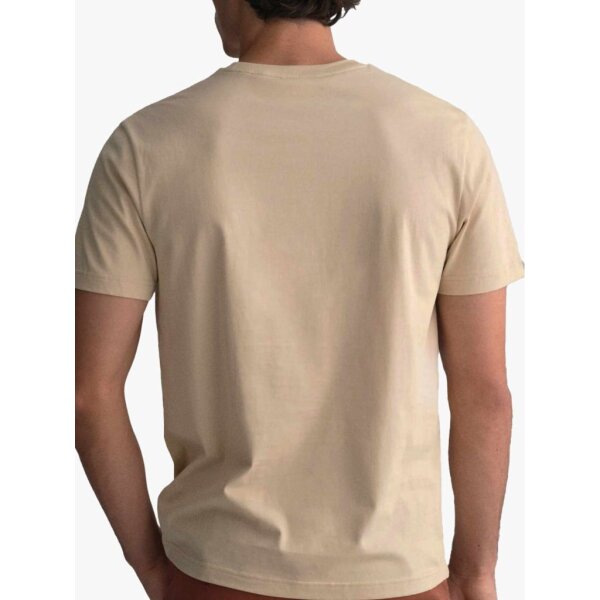 Ανδρική Μπλούζα GANT REG ARCHIVE SHIELD EMB SS 2067004 Μπεζ - Image 3