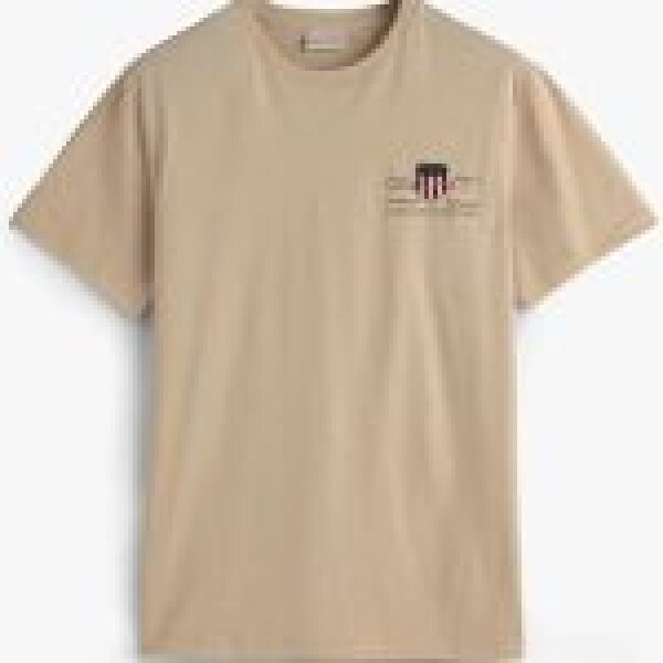 Ανδρική Μπλούζα GANT REG ARCHIVE SHIELD EMB SS 2067004 Μπεζ - Image 2