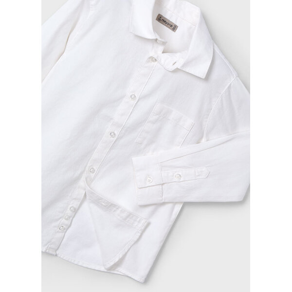 ΠΑΙΔΙΚΟ ΠΟΥΚΑΜΙΣΟ BASIC ΛΕΥΚΟ ΑΓΟΡΙ MAYORAL 25-00140-034 - Image 4