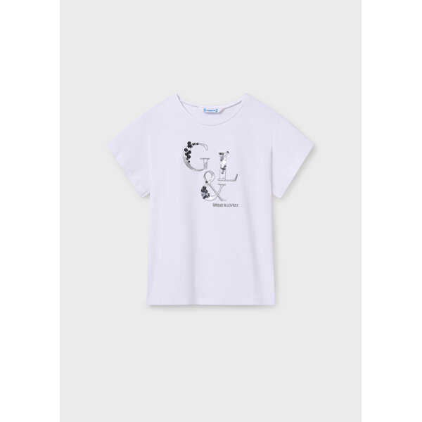 ΠΑΙΔΙΚΗ ΜΠΛΟΥΖΑ BASIC ΛΕΥΚΟ ΚΟΡΙΤΣΙ MAYORAL 25-00854-078 - Image 1