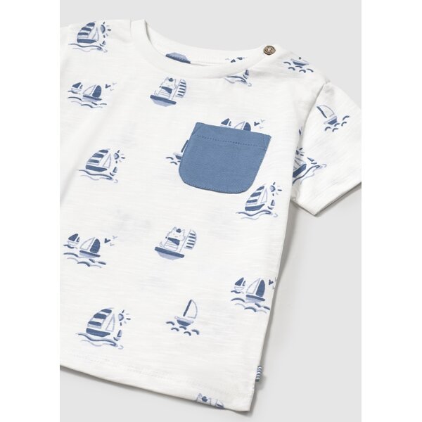 ΠΑΙΔΙΚΗ ΜΠΛΟΥΖΑ ΛΕΥΚΟ/ΜΠΛΕ ΑΓΟΡΙ MAYORAL 25-01058-027 - Image 2