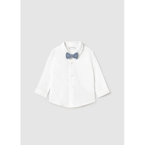 ΒΡΕΦΙΚΟ ΠΟΥΚΑΜΙΣΟ ΜΕ ΠΑΠΙΓΙΟΝ ΛΕΥΚΟ ΑΓΟΡΙ  MAYORAL 25-01102-026 - Image 1