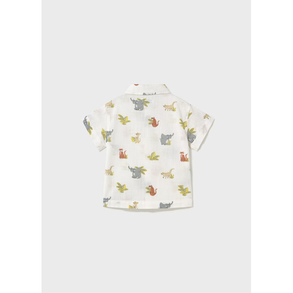 25-01112-076-L-5 ΠΑΙΔΙΚΟ ΠΟΥΚΑΜΙΣΟ ΣΤΑΜΠΩΤΟ ΖΩΑΚΙΑ ΛΕΥΚΟ ΑΓΟΡΙ MAYORAL 25-01112-076 - Image 3