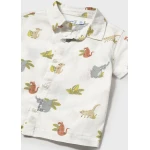 ΠΑΙΔΙΚΟ ΠΟΥΚΑΜΙΣΟ ΣΤΑΜΠΩΤΟ ΖΩΑΚΙΑ ΛΕΥΚΟ ΑΓΟΡΙ MAYORAL 25-01112-076 - Image 2