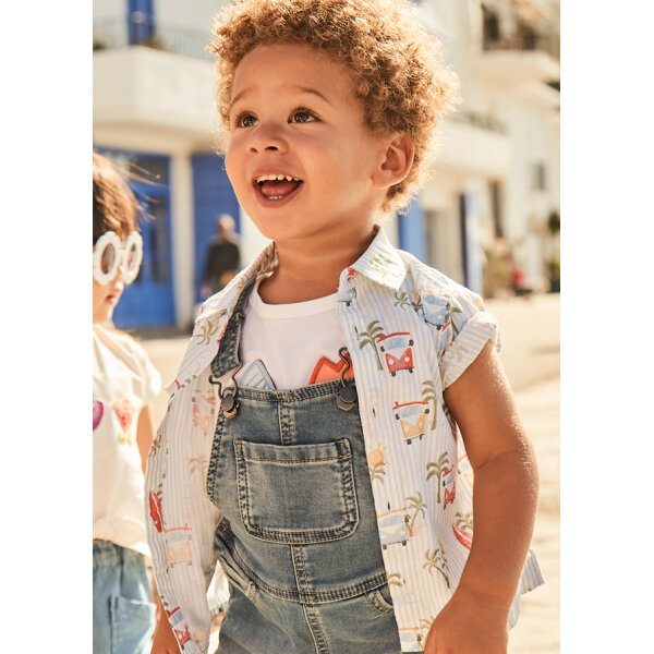 25-01112-077-L-2 ΠΑΙΔΙΚΟ ΠΟΥΚΑΜΙΣΟ ΣΤΑΜΠΩΤΟ ΛΕΥΚΟ ΑΓΟΡΙ MAYORAL 25-01112-077 - Image 1