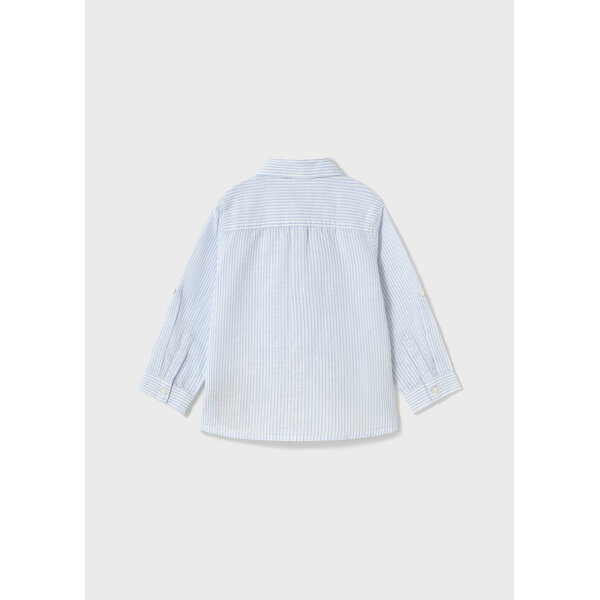 ΠΑΙΔΙΚΟ ΠΟΥΚΑΜΙΣΟ ΛΙΝΟ ΓΑΛΑΖΙΟ ΜΠΛΕ ΑΓΟΡΙ MAYORAL 25-01116-087 - Image 3