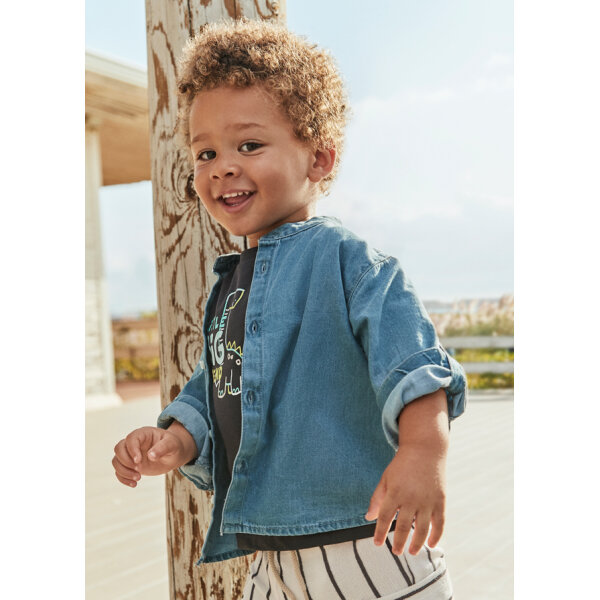 ΠΑΙΔΙΚΟ ΠΟΥΚΑΜΙΣΟ ΤΖΙΝ ΜΠΛΕ ΑΓΟΡΙ MAYORAL 25-01118-010 - Image 1