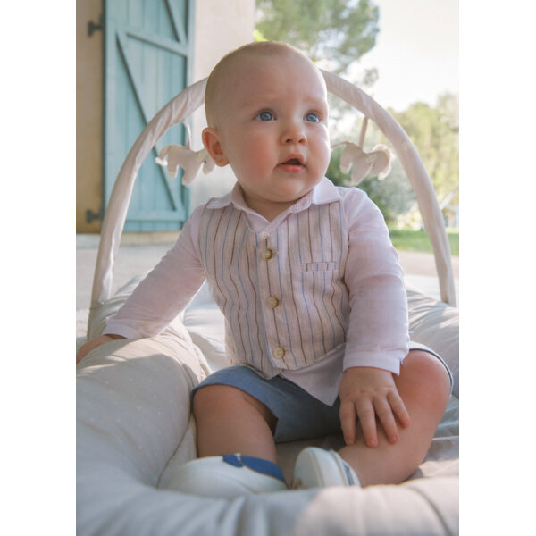 25-01212-058-L-2 ΒΡΕΦΙΚΟ ΣΕΤ ΜΕ ΒΕΡΜΟΥΔΑ ΚΑΙ ΓΙΛΕΚΟ ΜΠΛΕ ΑΓΟΡΙ MAYORAL 25-01212-058 - Image 2