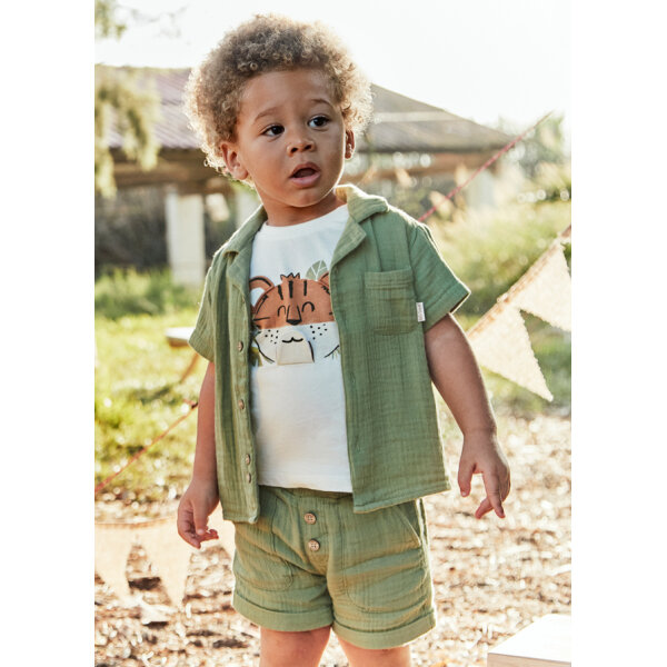 ΠΑΙΔΙΚΗ ΒΕΡΜΟΥΔΑ ΓΚΟΦΡΕ ΧΑΚΙ ΑΓΟΡΙ MAYORAL 25-01241-014 - Image 1