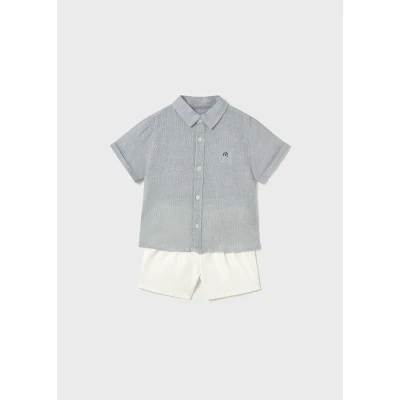 ΠΑΙΔΙΚΟ ΣΕΤ ΠΟΥΚΑΜΙΣΟ ΜΕ ΒΕΡΜΟΥΔΑ ΑΜΠΙΓΕ ΑΓΟΡΙ MAYORAL 25-01251-031