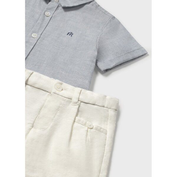 ΠΑΙΔΙΚΟ ΣΕΤ ΠΟΥΚΑΜΙΣΟ ΜΕ ΒΕΡΜΟΥΔΑ ΑΜΠΙΓΕ ΑΓΟΡΙ  MAYORAL 25-01251-031 - Image 4