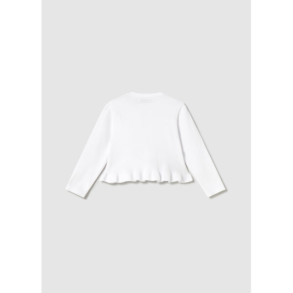 25-01398-031-L-5 ΠΑΙΔΙΚΗ ΖΑΚΕΤΑ ΠΛΕΧΤΗ ΛΕΥΚΟ ΚΟΡΙΤΣΙ MAYORAL 25-01398-031 - Image 3