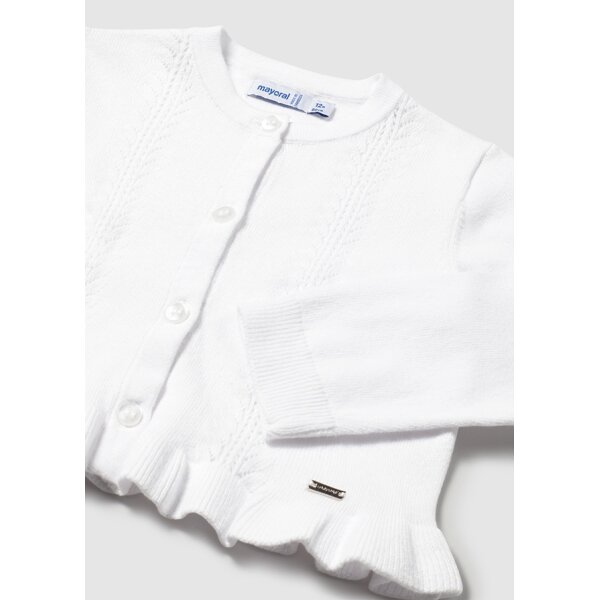 25-01398-031-L-6 ΠΑΙΔΙΚΗ ΖΑΚΕΤΑ ΠΛΕΧΤΗ ΛΕΥΚΟ ΚΟΡΙΤΣΙ MAYORAL 25-01398-031 - Image 4