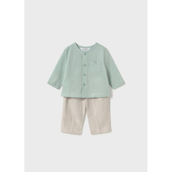 ΒΡΕΦΙΚΟ ΣΕΤ ΜΕ ΠΟΥΚΑΜΙΣΟ ΠΡΑΣΙΝΟ ΑΓΟΡΙ MAYORAL 25-01564-095 - Image 1