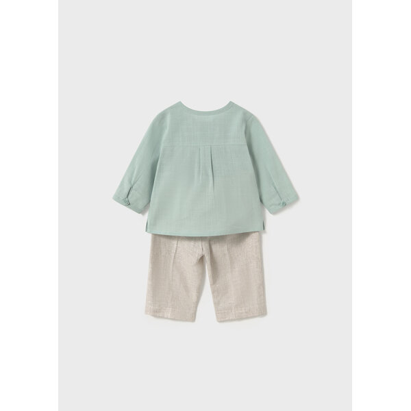 ΒΡΕΦΙΚΟ ΣΕΤ ΜΕ ΠΟΥΚΑΜΙΣΟ ΠΡΑΣΙΝΟ ΑΓΟΡΙ MAYORAL 25-01564-095 - Image 3