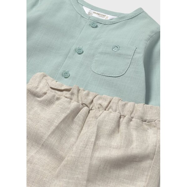 ΒΡΕΦΙΚΟ ΣΕΤ ΜΕ ΠΟΥΚΑΜΙΣΟ ΠΡΑΣΙΝΟ ΑΓΟΡΙ MAYORAL 25-01564-095 - Image 4