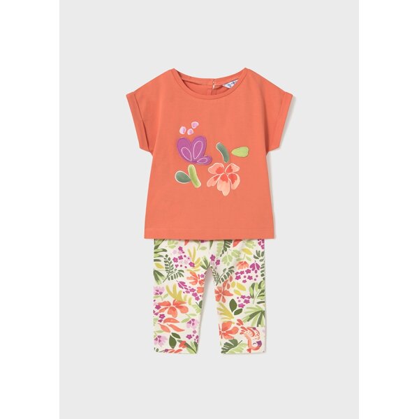 25-01738-034-L-4 ΠΑΙΔΙΚΟ ΣΕΤ ΚΟΛΑΝ FLORAL ΠΟΡΤΟΚΑΛΙ ΚΟΡΙΤΣΙ MAYORAL 25-01738-034 - Image 1