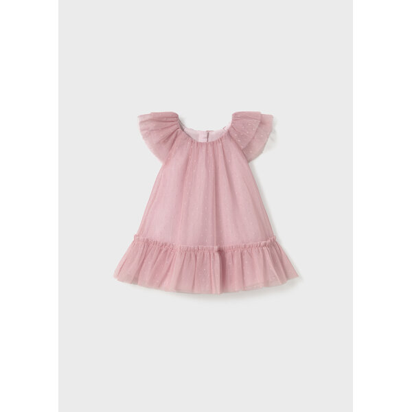 ΒΡΕΦΙΚO ΦΟΡΕΜΑ ΜΕ ΤΟΥΛΙ ΡΟΖ MAYORAL 25-01850-018 - Image 1