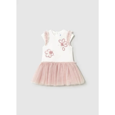 ΠΑΙΔΙΚΟ ΦΟΡΕΜΑ ΜΕ ΤΟΥΛΙ ΡΟΖ ΚΟΡΙΤΣΙ MAYORAL 25-01904-023