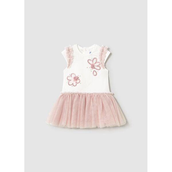 25-01904-023-L-4 ΠΑΙΔΙΚΟ ΦΟΡΕΜΑ ΜΕ ΤΟΥΛΙ ΡΟΖ ΚΟΡΙΤΣΙ MAYORAL 25-01904-023 - Image 1