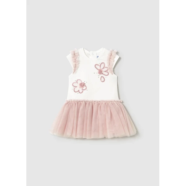25-01904-023-L-4 ΠΑΙΔΙΚΟ ΦΟΡΕΜΑ ΜΕ ΤΟΥΛΙ ΡΟΖ ΚΟΡΙΤΣΙ MAYORAL 25-01904-023 - Image 1